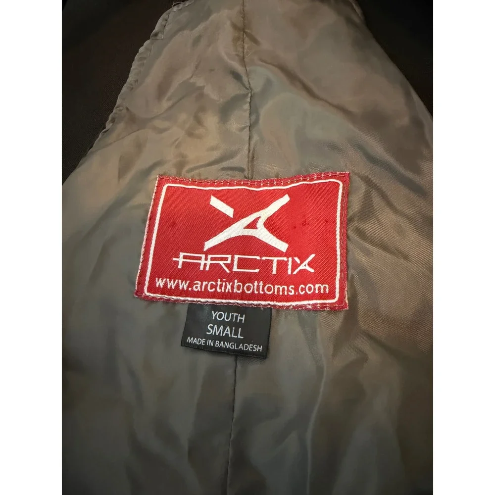 Arctix Youth Small Black Insulated Snow Bibs Overalls Winter Ski Pants 5403